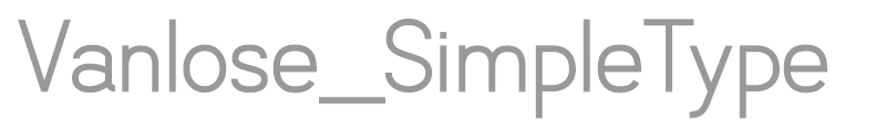 Vanlose Simple Type