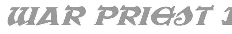 War Priest Expanded Italic