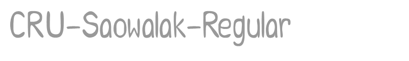 CRU-Saowalak-Regular
