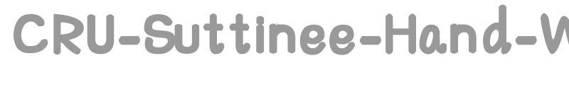 CRU-Suttinee-Hand-Written-Bold