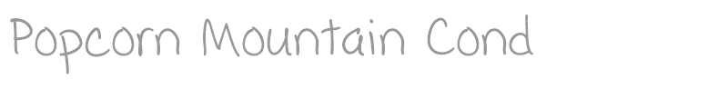 Popcorn Mountain Cond