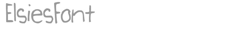 ElsiesFont