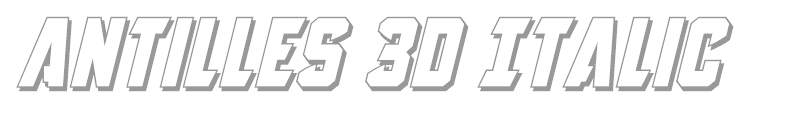 Antilles 3D Italic