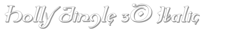 Holly Jingle 3D Italic