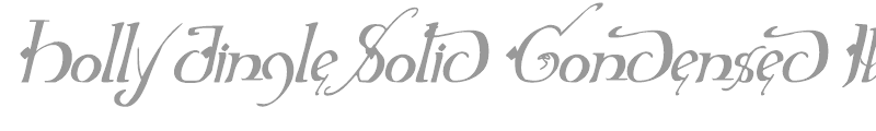 Holly Jingle Solid Condensed Italic