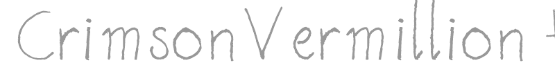 CrimsonVermillion Handwriting