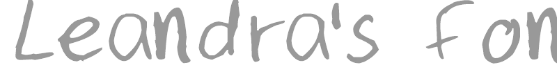 Leandra's Font