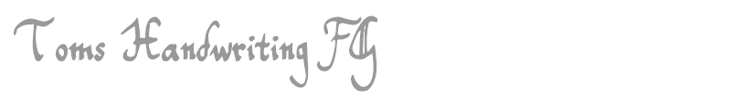 Toms Handwriting FG