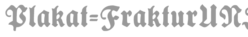 Plakat Fraktur