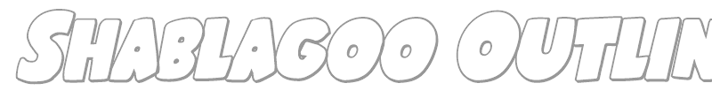 Shablagoo Outline Italic