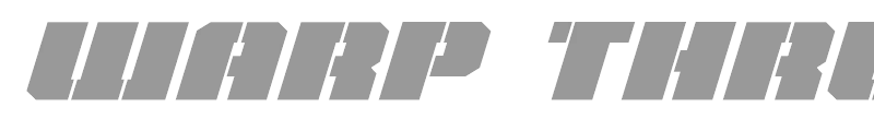 Warp Thruster Expanded Italic