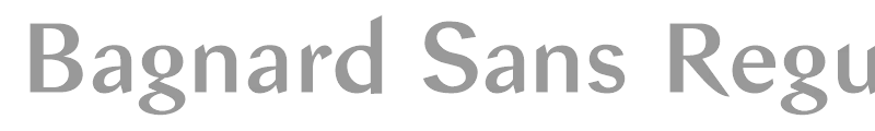 Bagnard Sans Regular