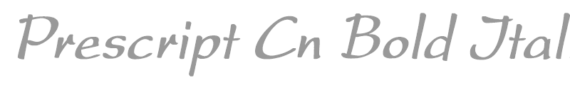 Prescript Cn Bold Italic