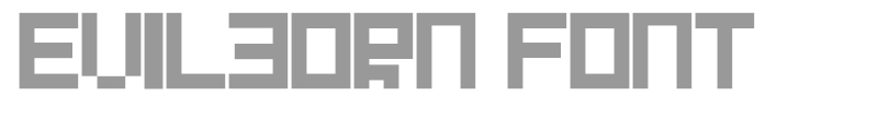 Evilborn Font