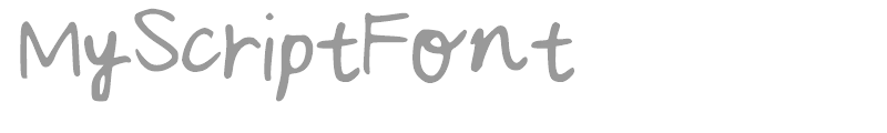 MyScriptFont