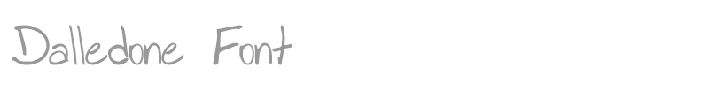 Dalledone Font