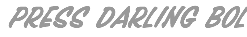 Press Darling Bold Italic