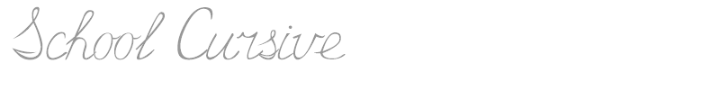School Cursive