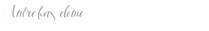 Antrokas demo