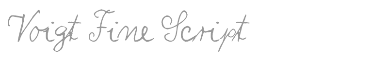 Voigt Fine Script