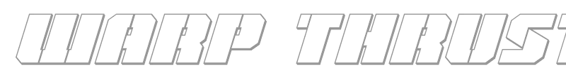 Warp Thruster 3D Italic