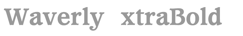 WaverlyExtraBold