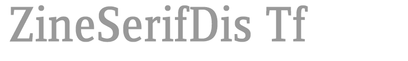 ZineSerifDis