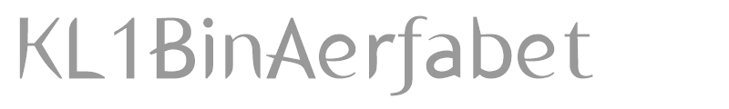 KL1BinAerfabet