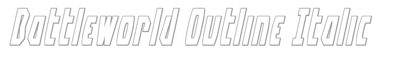 Battleworld Outline Italic