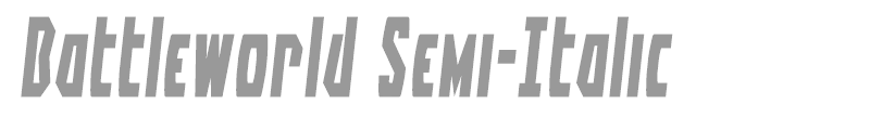 Battleworld Semi-Italic