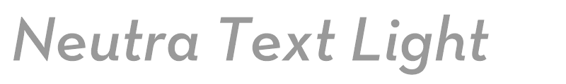 Neutra Text Light