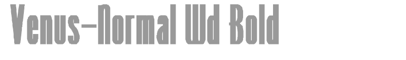 Venus-Normal Wd Bold
