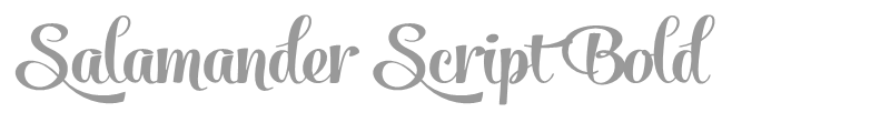 Salamander Script Bold