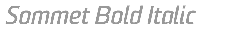 Sommet Bold Italic