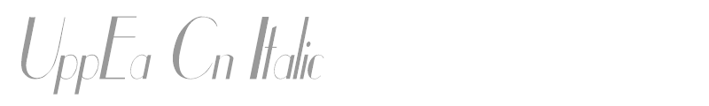 UppEa Cn Italic