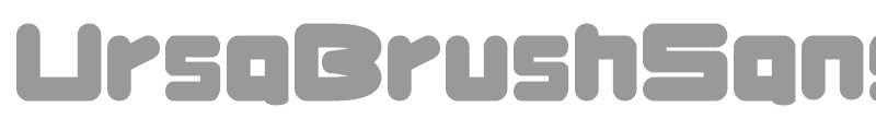 UrsaBrushSans