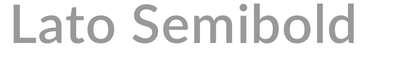 Lato Semibold
