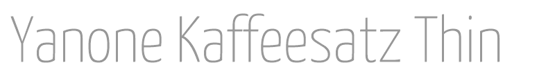 Yanone Kaffeesatz