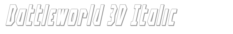 Battleworld 3D Italic