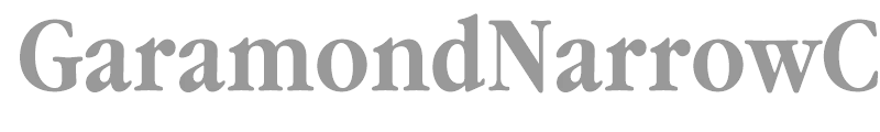 GaramondNarrowC