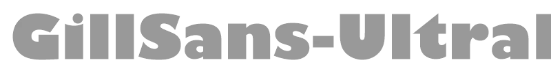 GillSans-UltraBold