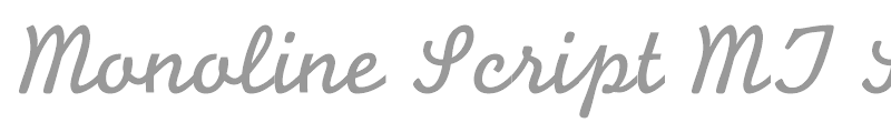Monoline Script MT Std