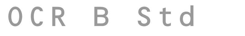 OCR B Std