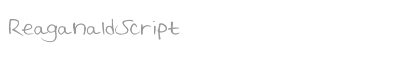 Reaganald Script