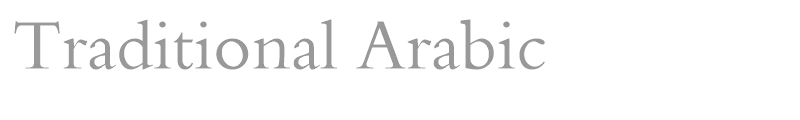 Traditional Arabic