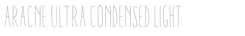 Aracne Ultra Condensed Light