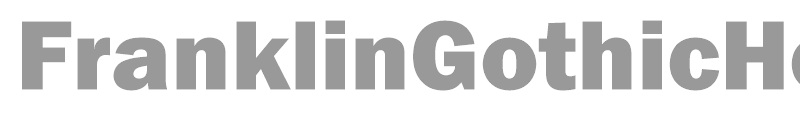 FranklinGothicHeavyC