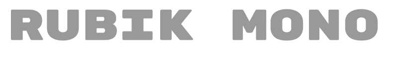 Rubik Mono One
