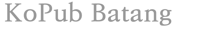 KoPub Batang
