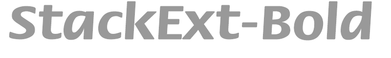 StackExt-Bold